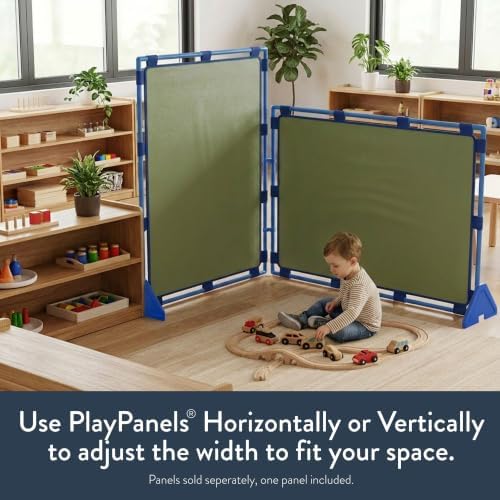 Children's Factory Room Divider 59.5" x 47.5", Sage, Big Screen - Image 5
