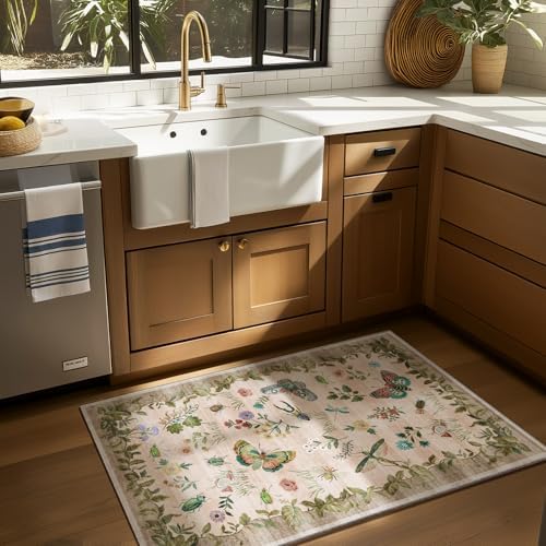2x3 Washable Small Rugs for Entryway: Door Mat Indoor Entrance Throw Rug Non-Slip Low Pile Soft Kitchen Rug for Front Door Indoor Entrance Bedside Entry Kids Room - Image 2