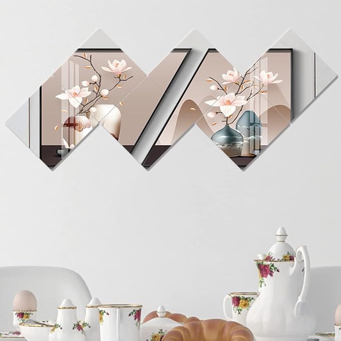 Acrylic Mirror Tiles, 12x12 in Shatterproof Wall Mirrors, 6 Pack - Image 9
