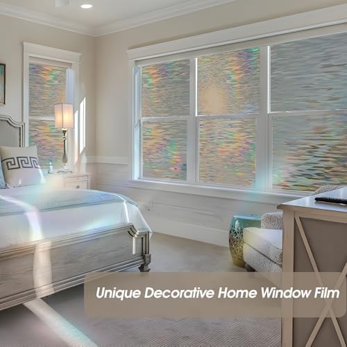 KESPEN Decorative Stained Glass Window Film, Rhombic Brown, 35.4In X 6.5Ft - Image 6