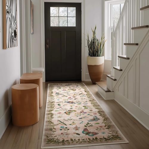 Machine Washable Runner Rugs for Entryway: 2'x6' Kitchen Rug Stain Resistant Non Slip Low Pile Soft Carpet Runners for Hallways Indoor Entryway Kitchen Living Room Bedroom Bedside Farmhouse - Image 2