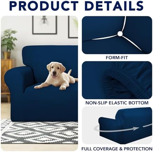 PureFit 100% Waterproof Chair Couch Cover Slipcovers for Couches and Sofas - Image 4