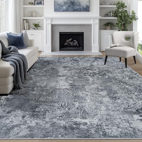 Aelenmu 8x10 Area Rugs for Living Room Washable Bedroom Dining Room Black by Aelenmu