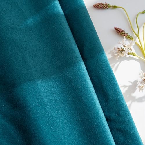 MIULEE 28x28 Inch Pack of 2 Euro Velvet Throw Pillow Covers Teal - Image 5