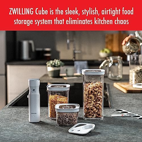 ZWILLING Fresh & Save Cube Boxes, Plastic, Airtight Dry Food Storage Container, Small Medium Height Cube, 2S Container, .87-qt - Image 4