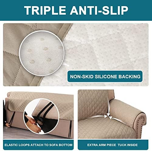 Turquoize 100% Waterproof Chair Covers Couch Covers for Dogs, Chair 28" - Image 4