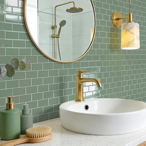 Art3d 10-Pack Subway Tiles Peel and Stick Backsplash, Teal, 12 x 12 Inch - Image 3