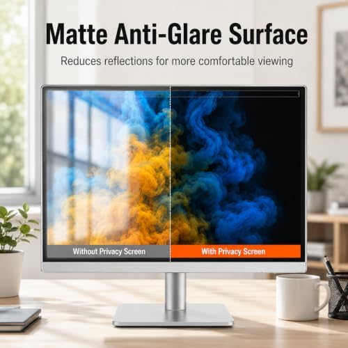 2 Pack 34" Nano Suction Privacy Screen for Computer Monitor - Image 7