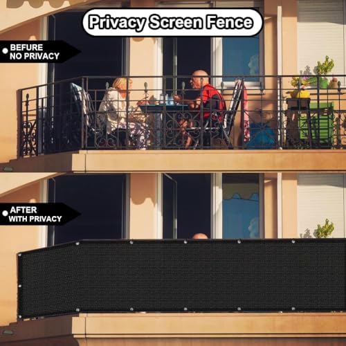 3'x12' Balcony Privacy Screen Apartment Patio Privacy Fence Screen - Image 4