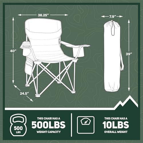 OUTSIDER Oversized Portable Folding Camping Chair - Image 3