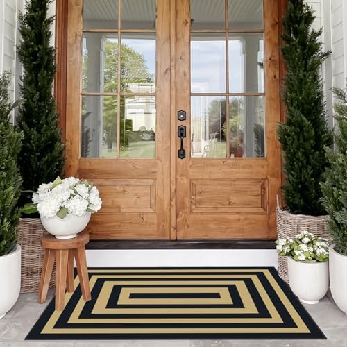 Modern Outdoor Rug - 28"x43" Front Door Mat Indoor Outside Entrance - Image 3