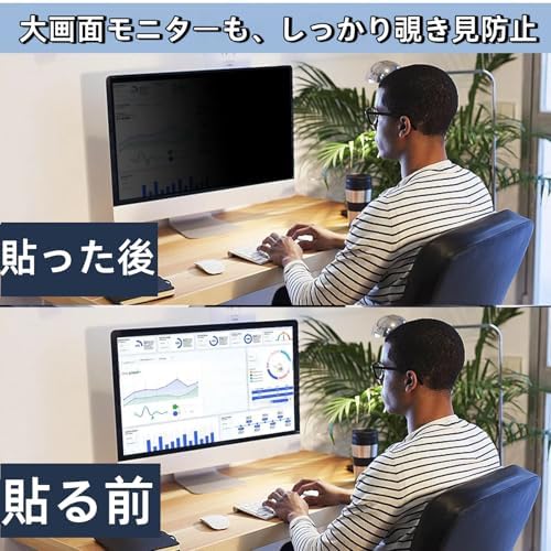 19 Inch computer privacy screen for 05:04 Monitor, Removable Anti-Glare Blue Light Filter & Anti-Scratch Protector Film, Privacy Shield for HP Dell Asus Acer Samsung Desktop Monitors (19" (5:4, 14.8×11.9 in)) - Image 4