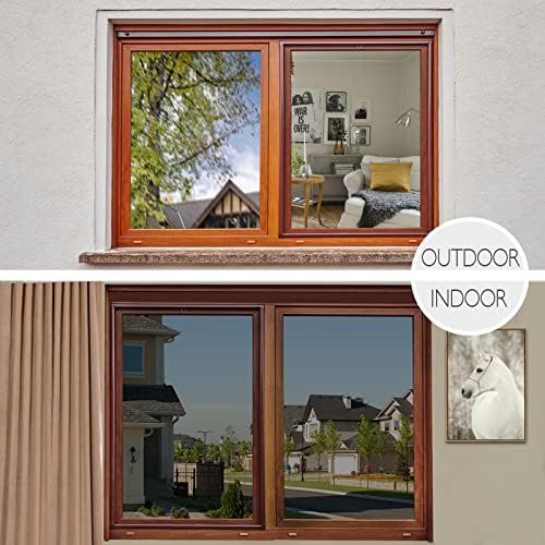 HIDBEA One Way Privacy Window Film,Heat Blocking, Black,29.5in x 6.5ft - Image 5