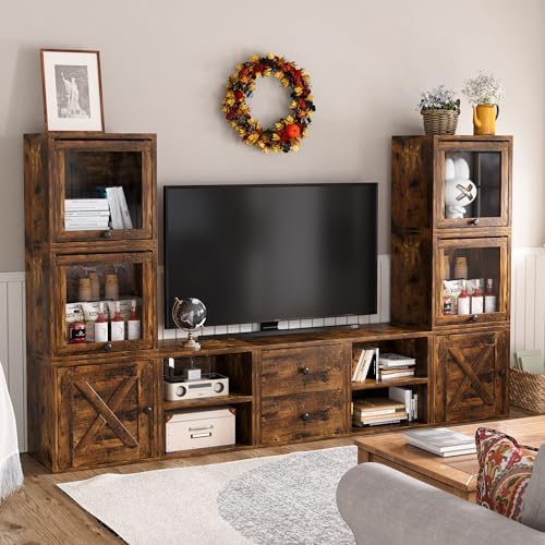 FUSUNBAO Magic DIY Cube Storage Organizer Stackable Cubes for Home Books Clothes Toy-Modular Cubby Storage System-Office Cubical-Bookcase Closet (Antique Brown, General Cube) - Image 5