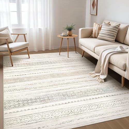 Nakagishi Boho 4x6 Area Rug Living Room Rugs Machine Washable Multi Color by NakagishiAreaRug