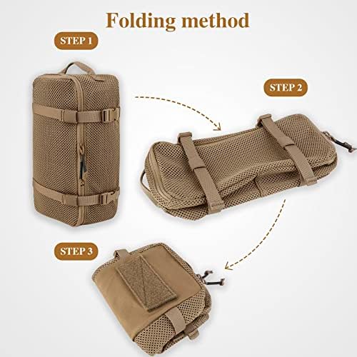 PETAC GEAR 3 PCS Tactical Modular Packing Cubes, Large Capacity Mesh Storage Bag,Outdoor Travel Organize Storage Pouches Bags. - Image 4
