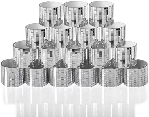 Art3dwallpanels Self-Adhesive Glass Mirror Mosaic Tiles, Silver, 18 Pack by Art3dwallpanels