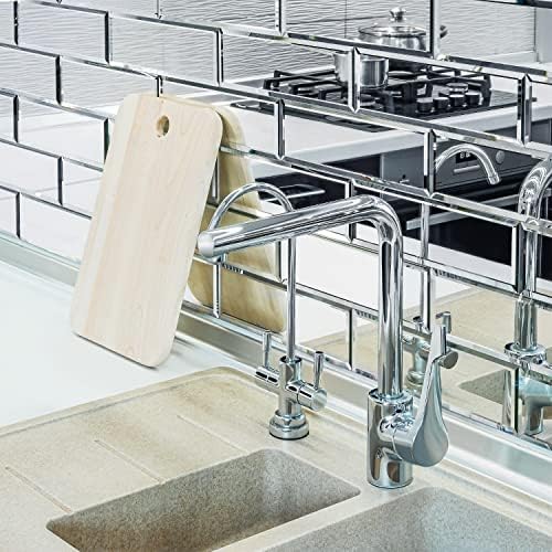 3" X 10" Glass Mirror Subway Backsplash Kitchen Bathroom Beveled Edge Brick Tile (Silver, 10 Tiles 2sq.ft) by Unknown