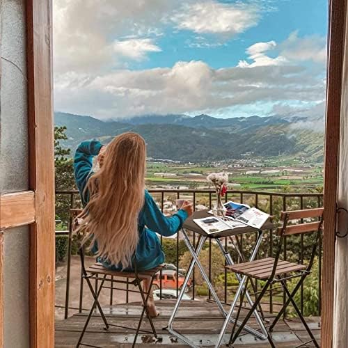 Garden 4 you 25In Portable Folding TV Tray Table on Bed & Sofa,TV Dinner Tray with Sturdy MDF,Portable Table with No Assembly Required （Walnut,1PC） - Image 2