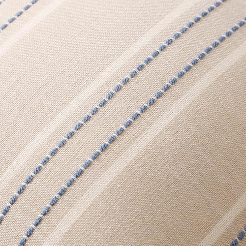 Hckot Stripe Throw Pillow Covers 12x24 Lumbar Dusty Blue Pillow Covers - Image 4