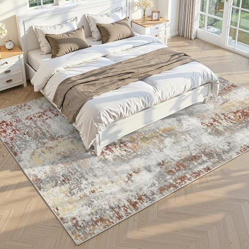 Toneed Washable 5x7 Area Rug with Non-Slip Backing for Living Room - Image 2