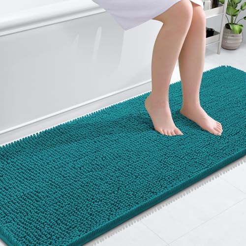 OLANLY Bathroom Runner Rugs 70x24, Extra Soft Absorbent Chenille Bath Rugs by OLANLY