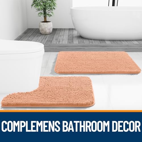 OLANLY Bathroom Rugs 30x20, Extra Soft Absorbent Chenille Bath Rugs - Image 7