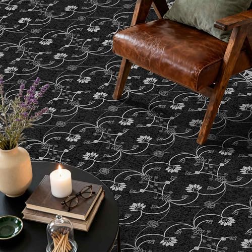 Rugxara Black Rug Area Rugs 5x7, Washable Rugs for Living Room - Image 6