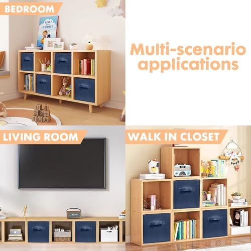 ShellKingdom Storage Bins, Foldable Fabric Storage Cubes And Cloth Storage - Image 6