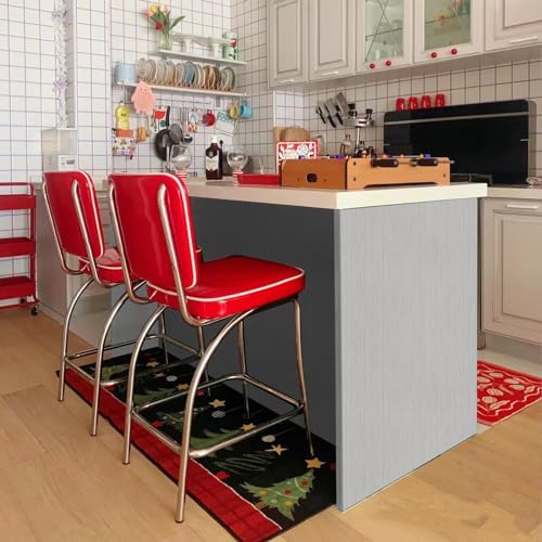 Grey Grasscloth Peel and Stick Wallpaper 15.7" X 120" Textured Self-Adhesive Contact Paper Linen Grasscloth Removable Wallpaper for Cabinets Counter Top Liners - Image 6