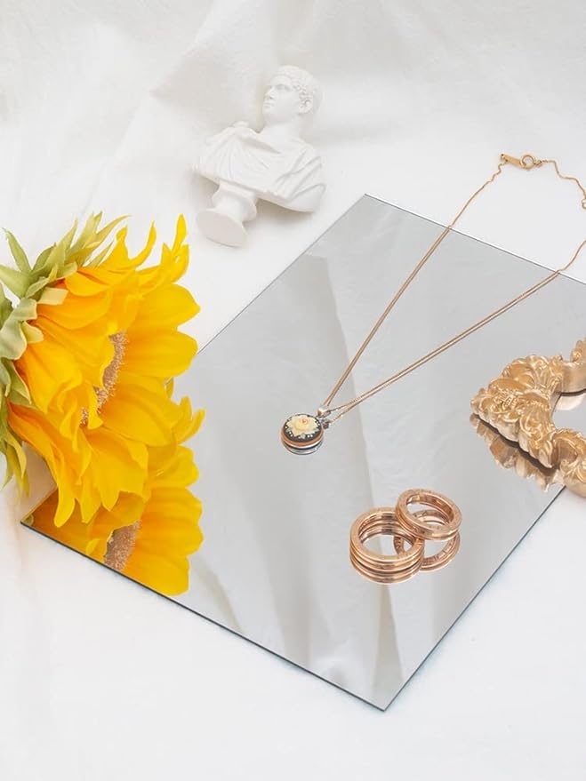 4'' x 6'' x 0.07'' Acrylic Mirror Tiles for Wall Decor, 10Pcs - Image 4