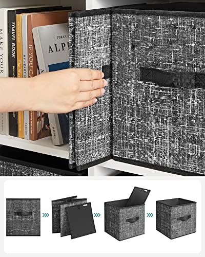 SONGMICS Storage Cubes, Set of 6, 11-Inch Foldable Closet Organizers - Image 6