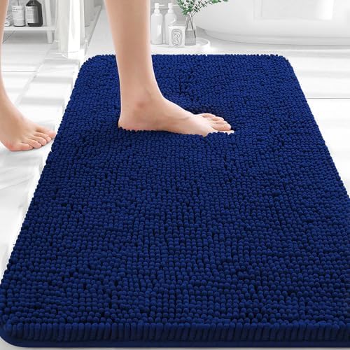 OLANLY Bathroom Rugs 32x20, Extra Soft Absorbent Chenille Bath Rugs by OLANLY