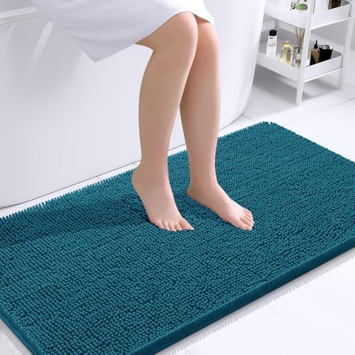 OLANLY Bathroom Runner Rugs 44x24, Extra Soft Absorbent Chenille Bath Rugs by OLANLY