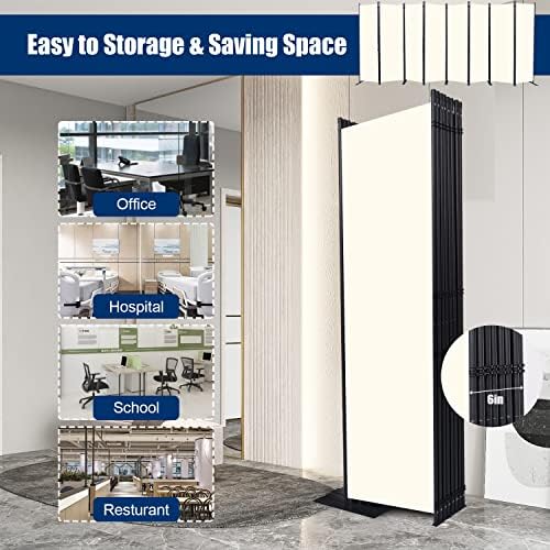 Room Divider 8 Panel-176''Wide,6FT Room Dividers and Folding Privacy Screen - Image 4