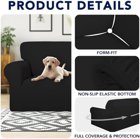 PureFit Waterproof Loveseat Couch Cover Slipcovers for Couches and Sofas - Image 4