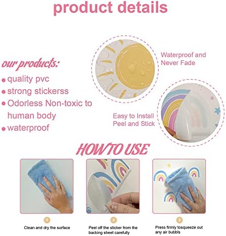 130 PCS Modern Aesthetic Peel & Stick Boho Pastel Polka Dot Wall Decals | 10 sheets waterproof vinyl circle stickers for nursery, kids room, daycare classroom & home decor, multi-size(1.9–3.1 in) - Image 4