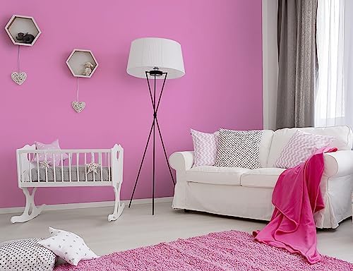 118"x15.7" Pink Peel and Stick Wallpaper Solid Color Pink Contact Paper for Cabinets Self-Adhesive Removable Girls Bedroom Kids Room Decor Vinyl Roll Matte MP25 - Image 4