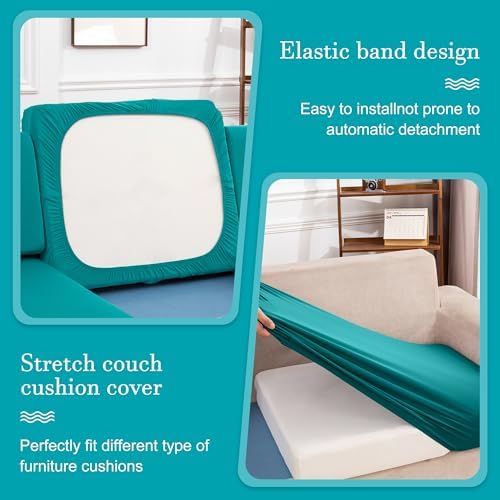 12 Pcs Outdoor Cushion Covers, Patio Sofa Cushion Covers Replacement - Image 6