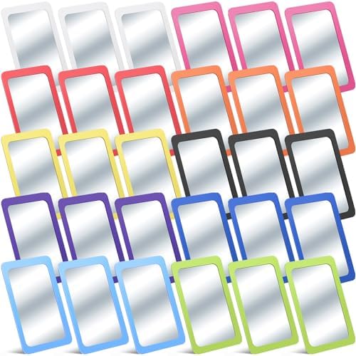 Dandat 30 Pcs 6x4 Shatter Proof Unbreakable Kids Mirrors, Bright Colors by Dandat