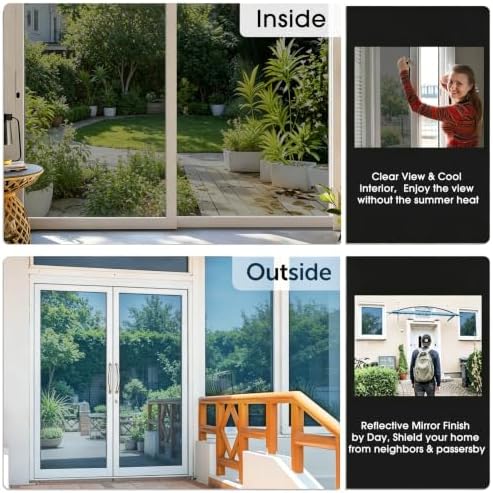 Coavas One Way Window Privacy Film, See Out Not in, Heat & UV, 35.4"X78.7" - Image 3