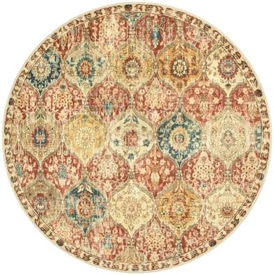 Lahome Moroccan Round Area Rugs, Washable Small Round Rug 3ft Non-Slip - Image 7