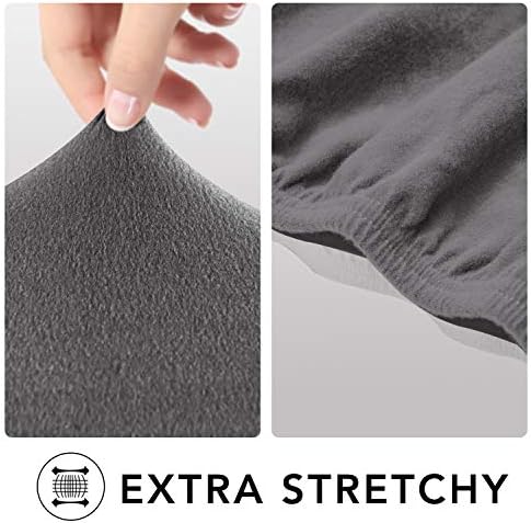 PureFit Stretc Recliner Chair Covers Fleece Soft Couch Covers for Sofa - Image 4