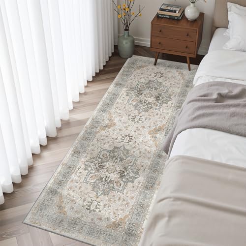 Madane Washable Runner Rug 2x6 Runners for Hallways Soft, Light Taupe Brown - Image 3