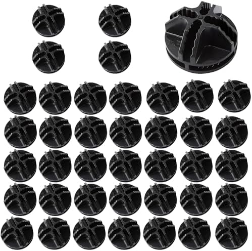 40PCS Cube Connectors Plastic Storage Wire Cube Connectors ABS Connectors Organizer for Modular Closet Storage Organizer, Wire Shelving, Wardrobe, Shoe Rack Clips, Pet Carrier, Black by AUXBC