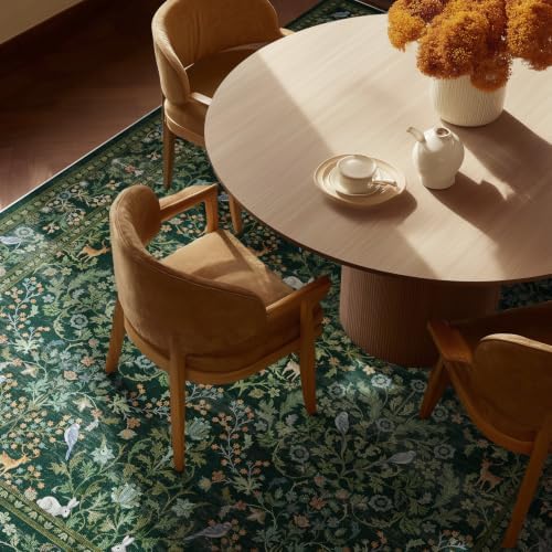3x5 Small Area Rugs for Entryway: Machine Washable Rug Stain Resistant Non Slip Low Pile Soft Faux Wool Lightweight Entry Rug for Bedroom Living Room Kitchen Laundry Bathroom Office Front Door Indoor - Image 5