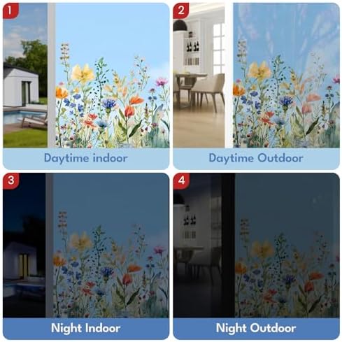 ADD.HERES Stained Glass Window Film, Window Film Decorative, 17.5 x 78.7 in - Image 4
