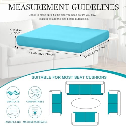 12 Pcs Outdoor Cushion Covers, Patio Sofa Cushion Covers Replacement - Image 2