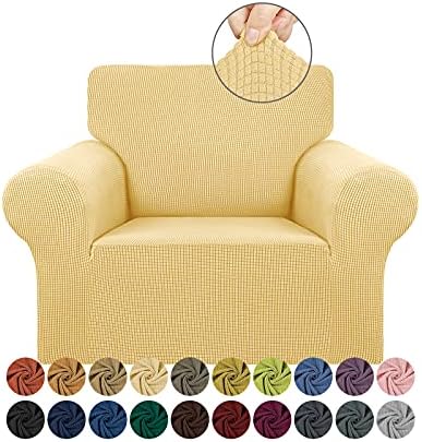KEKUOU Stretch Chair Sofa Slipcover, Single Couch Cover,Champagne by KEKUOU