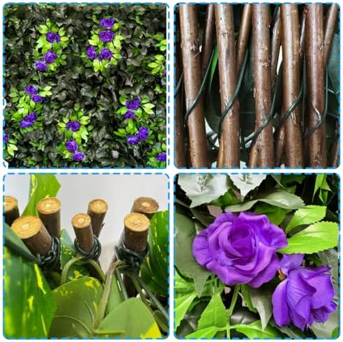 Artificial Expandable Ivy Privacy Fence Screen,Adjustable Size,Dense Leaf Panel,Perfect for Balcony,Garden,Fence Cover and Green Wall Decoration - Image 3